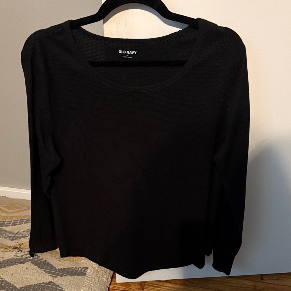 Old Navy Women's Long Sleeve Black Top